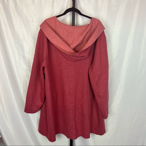 Woman Within Wool Blend Coat Two Toned Pink, size 2X 26/28 - Picture 7 of 7